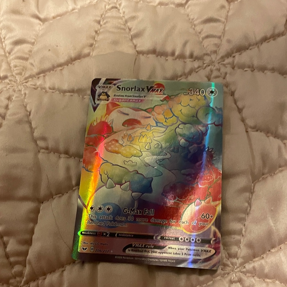Pokemon Snorlax VMAX Card - Multicolor